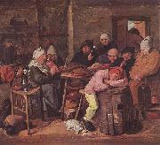 Adriaen Brouwer Das Schlachtfest oil